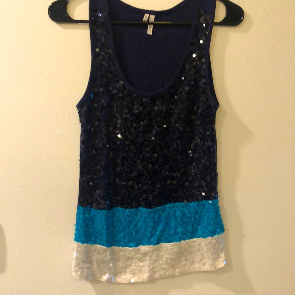 Sequin tank top